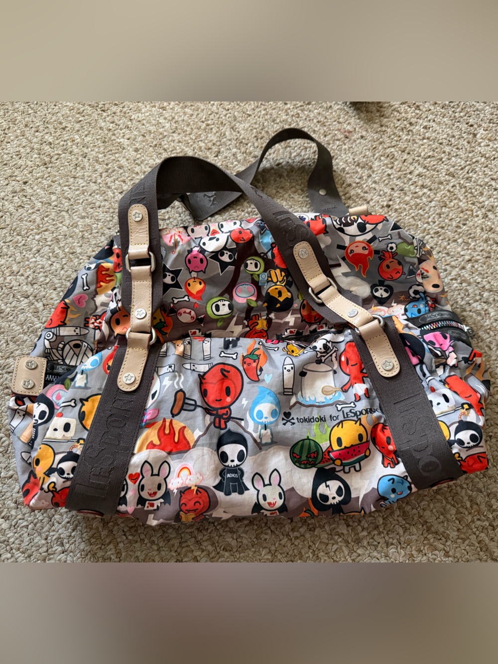 Vintage! Tokidoki Lesportsac baby inferno shoulder duffle bag - Picture 6 of 9